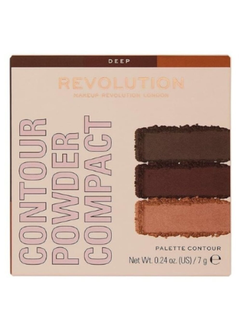 Makeup Revolution Deep Contour Powder Compact Palette 7g Sculpting Kit NEW
